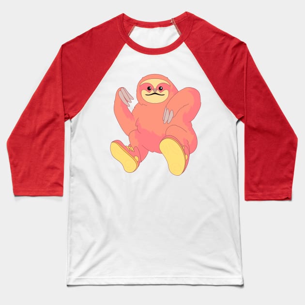 Sneaker Sloth Baseball T-Shirt by Jossly_Draws